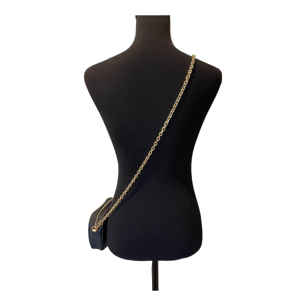 Versace Crossbody Bag Purse Handbag Gold Medusa Logo Chain Strap - Picture 4 of 5